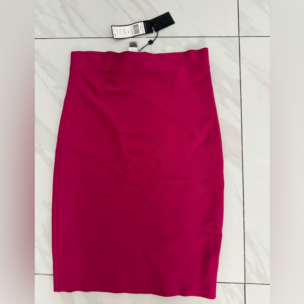 BCBG Maxazria Knee Length Pink Skirt “Nathalia” skirt
